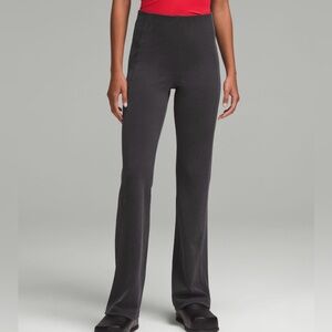 lululemon athletica Ribbed Boot Cut Pants in Charcoal